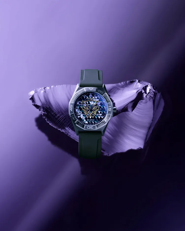 Black Panther 60th Anniversary Black Dial Silicone Strap AW1858 Black Panther 60th Anniversary Black Dial Silicone Strap AW1858
